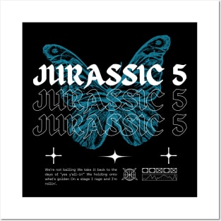 Jurassic 5 // Butterfly Posters and Art